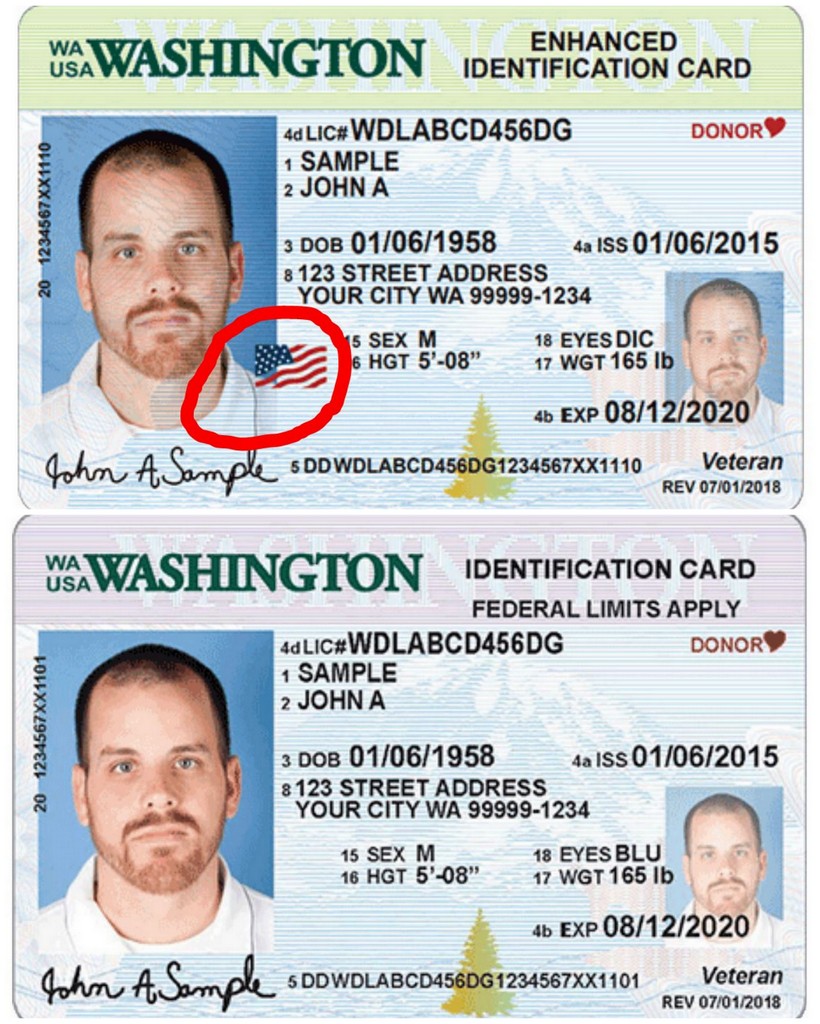 washington state enhanced driver's license travel to canada