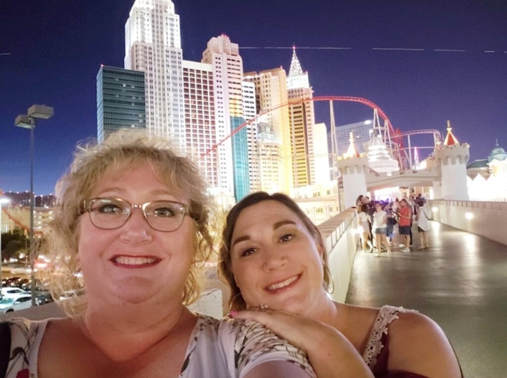 Amy and Tia in Vegas