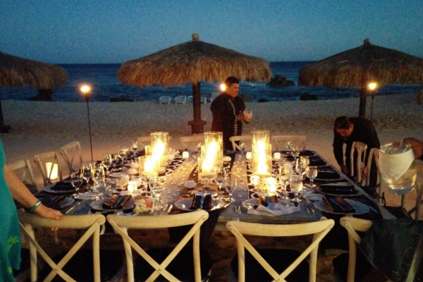 final dinner on the beach