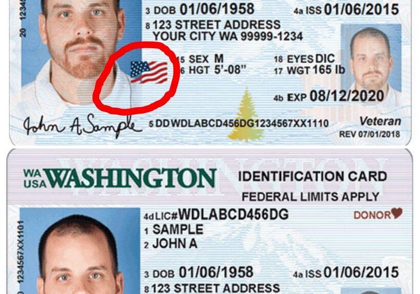 TOP: Enhanced WA ID ~ BOTTOM: Regular WA ID